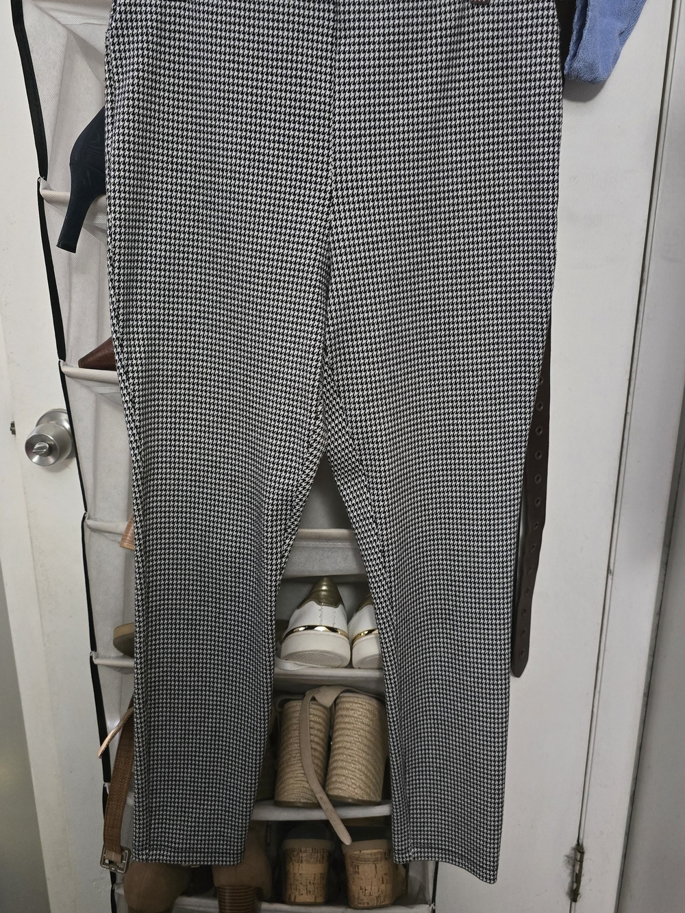 Jules & Leopold Black and White Houndstooth Slim Pants